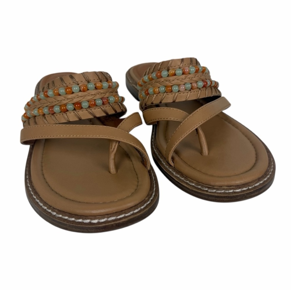 Lucky Brand Women's Kaykey Beaded Slide Sandal Medium Light Beige Size 7.5M - Picture 7 of 7